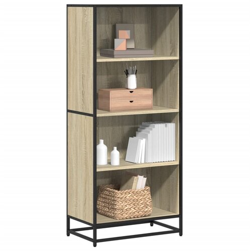 vidaXL Polica za knjige sonoma hrast 60x35x139 cm konstruirano drvo Cijene