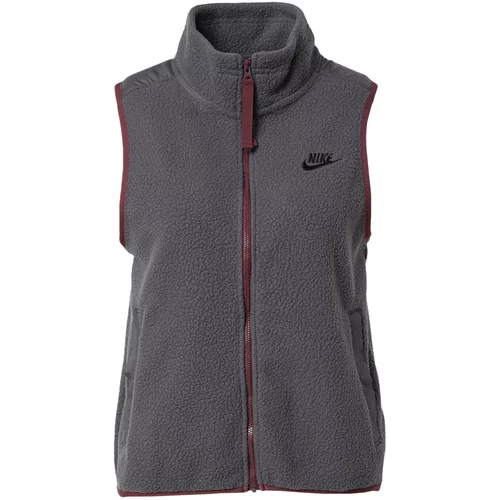 Nike Sportswear Prsluk antracit siva / tamno crvena
