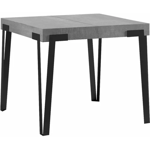 Itamoby   Rio (90x90/246 cm) - siva, barva nog: antracit - raztegljiva jedilna miza, (20841839)
