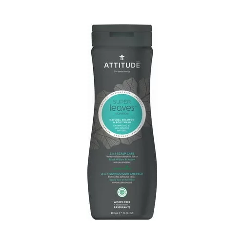 Attitude super Leaves MEN 2in1 Shampoo & Body Wash Scalp Care
