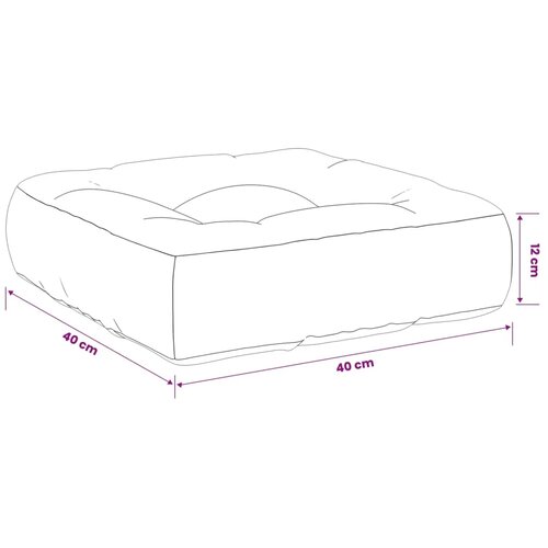  Jastučić za sjedalo od 1 dijela VIANEN 100% poliester Crvena - Crvena 40 x 40 x 12 cm 1 Slike