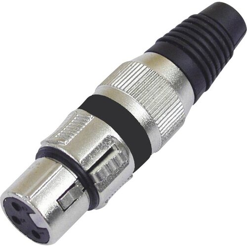 Omnitronic XLR vtičnica 3-pinska črna 10x 30200111 XLR vtičnica, (20427870) Cene