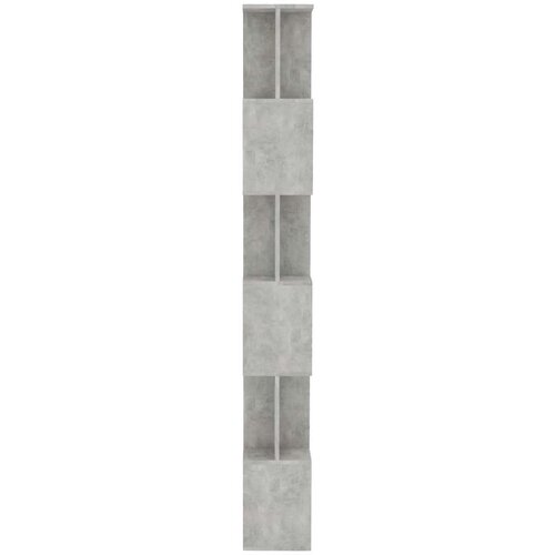 VidaXL Knjižna omara/paravan betonsko siva 80x24x192 cm iverna plo&amp;scaron;ča Slike
