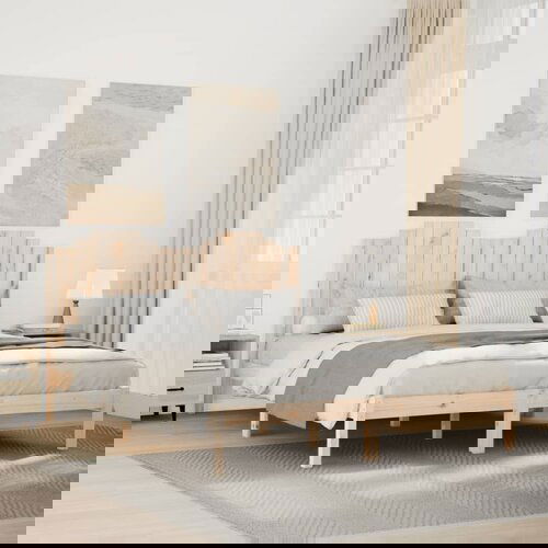 vidaXL Daljši posteljni okvir brez vzmetnice 160x220 cm trden les Cene