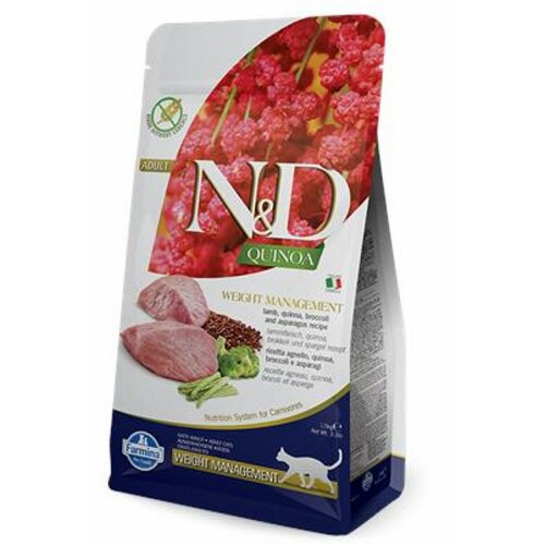 Farmina n&d quinoa hrana za mačke cat weight manag.lamb&artichoke 1,5kg Slike