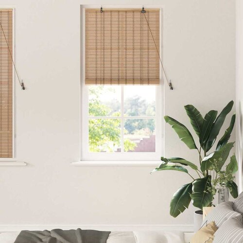 vidaXL Zastore i sjenila sa zavjesama Svijetlosmeđa 60 x 160 cm Bambus Cijene