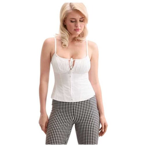 Guess beli ženski top na bretele Slike