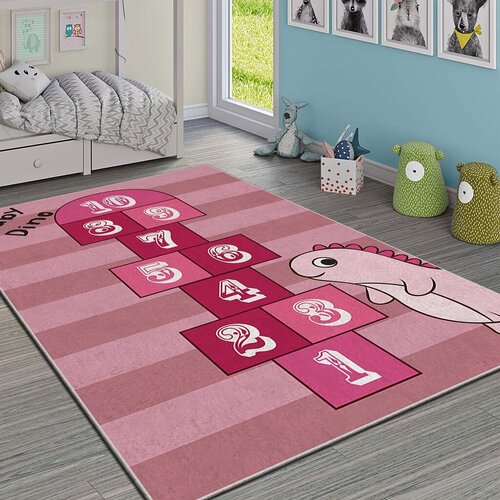 Conceptum Hypnose Tepih Hmı Kdc-118, Pravougaoni, 80x140 cm, Roze Cene
