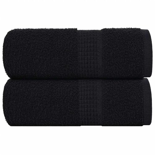 vidaXL Ručnici za goste FROGN 2 kom. Crni 30x50 cm 360 g/m² - Crna 30 x 50 cm 2 Cene