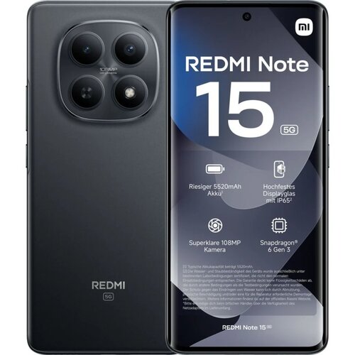 XIAOMI REDMI Note 15, 8+256GB Black Cijene