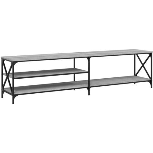 Maison Chic TV omarica - TV enota - Televizijska omarica siva sonoma 200x40x50 cm inženirski les, (21700236) Slike