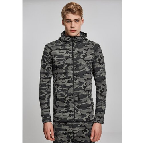 Urban Classics Interlock Camo Zip Jacket dark camo Cene
