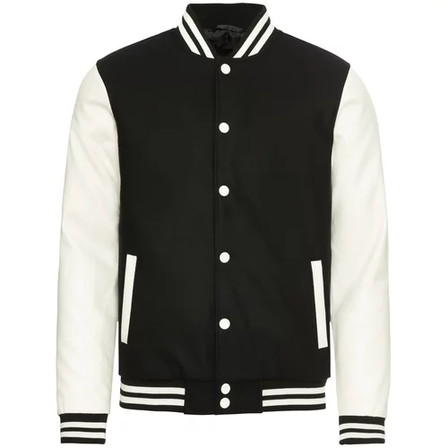 Urban Classics Prijelazna jakna 'Oldschool' crna / bijela