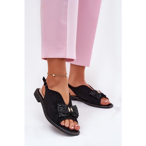 S. BARSKI Women's Sandals With Bow On Flat Heel S.Barski Cene