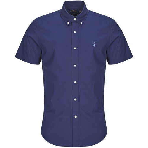 Polo Ralph Lauren CHEMISE EN POPELINE UNIE Tamno plava Slike