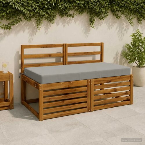  Jastuk za sjedalo SOEST 100% poliester Siva 120 x 60 x 10 cm - Siva 120 x 60 x 10 cm Poliester Cijene