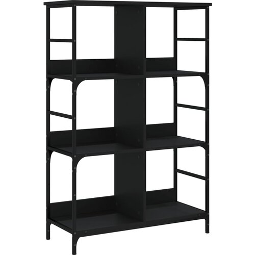 Maison Chic Knjižna omara - Knjižna polica - Knjižni regal črna 78,5x33x117,5 cm inženirski les, (21723132) Slike