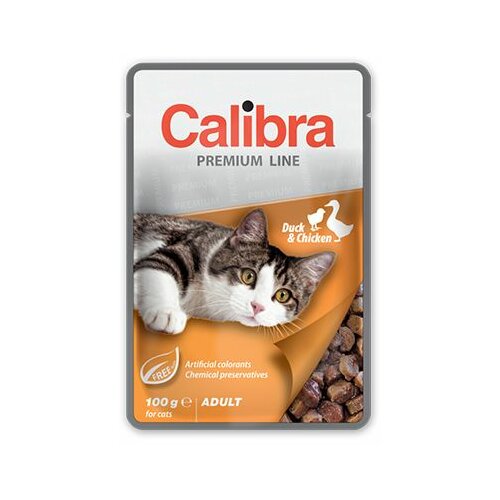 CALIBRA Cat Adult Kesica Pačetina i Piletina, hrana za mačke 100g Slike