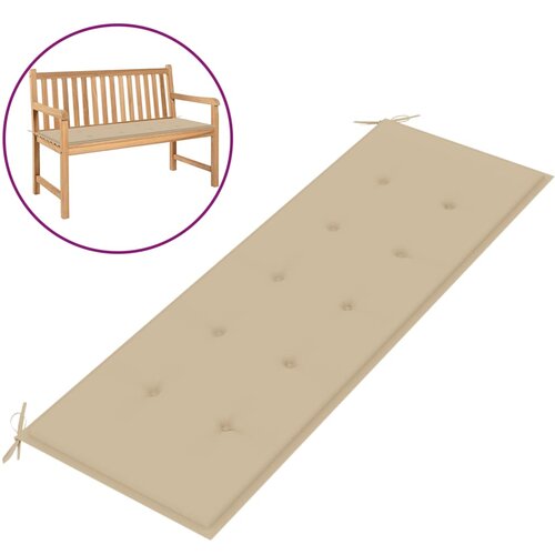 vidaXL Blazina za vrtno klop bež 150x50x3 cm Cene