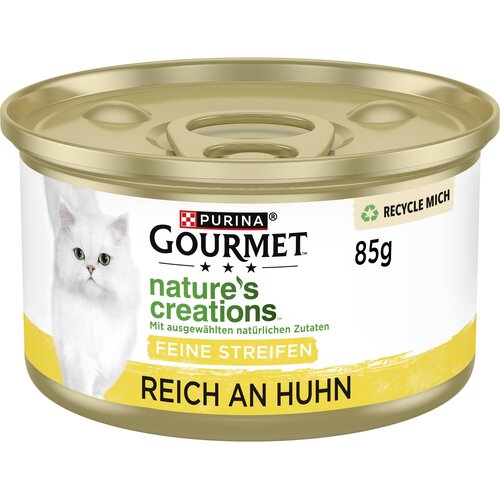 3 + 1 gratis! 4 x Gourmet Nature&amp;#039;s Creations - Piletina sa &amp;scaron;pinatom i rajčicom (4 x 12 x 85 g) Slike