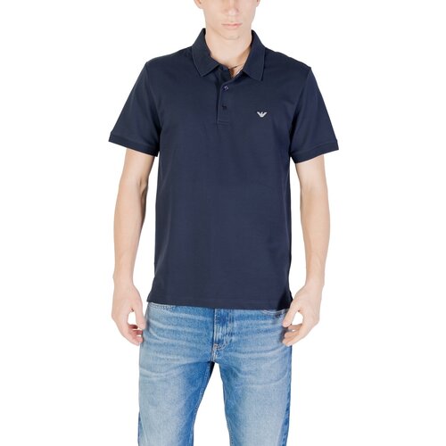 Ea7 Emporio Armani Polo majice kratki rokavi Swimwear EM001380 AF12331 Modra Cene