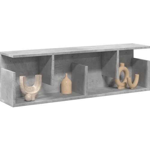 vidaXL Stenska omarica 100x20x30 cm betonsko siva inženirski les Cene