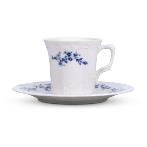 BonBistro Bijeli/plavi porculanski čajni tanjurić &amp;oslash; 16,5 cm Retro &amp;ndash; Slike