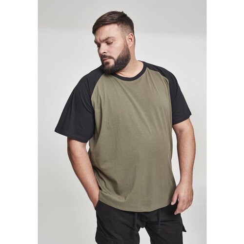 Urban Classics Raglan Contrast Tee olv/blk Cene