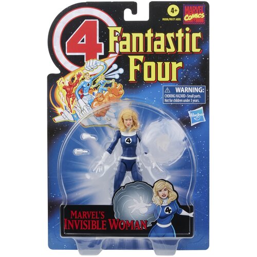 Hasbro Marvel Legends Series Retro Fantastic Four Marvel&amp;#039;s Invisible Woman 6-palčna igrača akcijska figurica, vključuje 3 dodatke, črna, (20838637) Slike