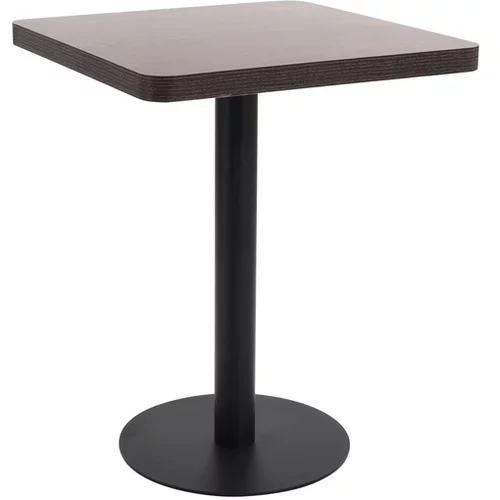  Bistro miza temno rjava 60x60 cm mediapan
