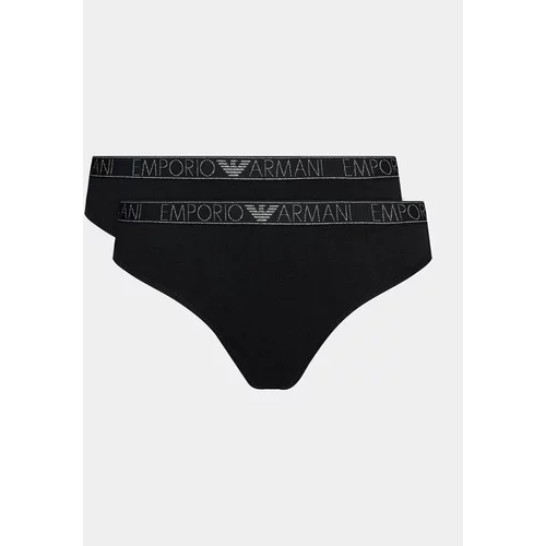 Emporio Armani Underwear Set 2 parov tangic 163333 3F223 00020 Črna