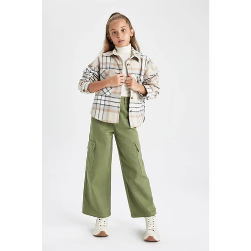 Defacto Girls Wide Leg Cargo Wide Leg Cotton Pants