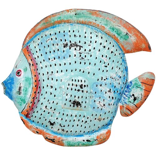 Signes Grimalt Kipci in figurice Svečnik Blue Fish Modra Cene