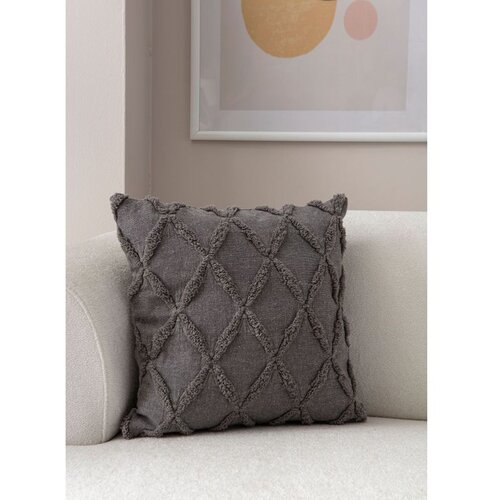 WALLXPERT tuffet - grey v1 grey cushion cover Cene