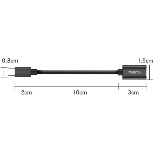  USB-C na USB-A OTG adapter Yesido GS01 crni Slike