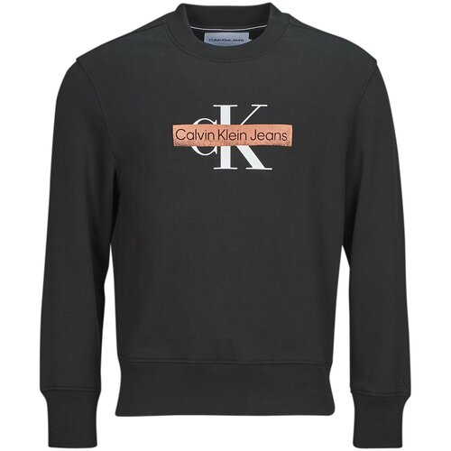 Calvin Klein Jeans MONOLOGO STENCIL CREW NECK Crna Slike