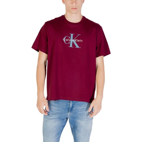 Calvin Klein Jeans Polo majice dolgi rokavi SS Hero Monologo Tee LV04RB862G Rdeča Slike