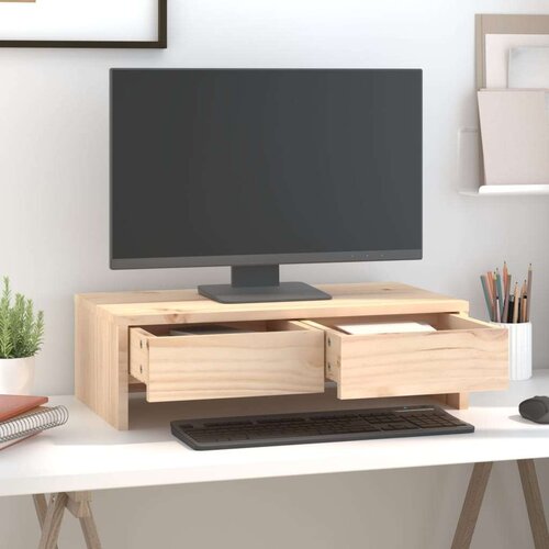  Za monitor 50 x 27 x 15 cm od masivne borovine Slike