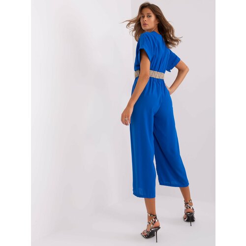 Fashion Hunters Cobalt blue overall with 7/8 trousers Slike