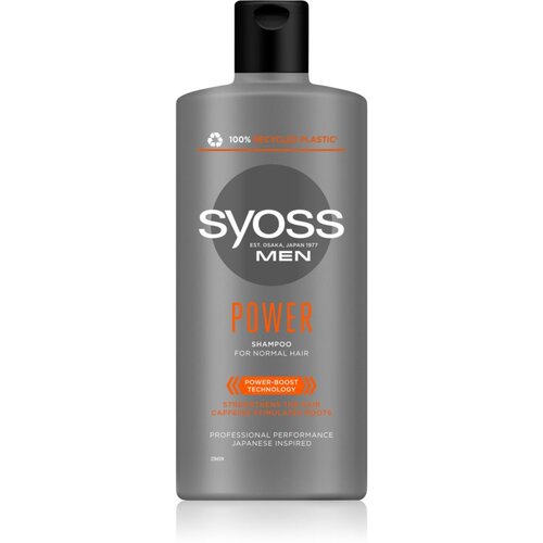 Syoss Men Power Shampoo &amp;scaron;ampon za krepitev in spodbujanje rasti las 440 ml za mo&amp;scaron;ke Slike