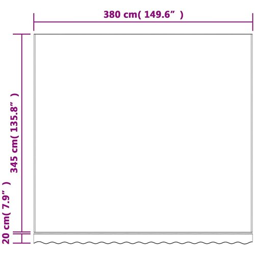 Zamjenska tkanina za tendu narančasta i crna 380x345 cm poliester Slike