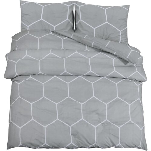 Maison Chic Komplet posteljnine - Posteljnina siva 200x200 cm bombaž, (21787005) Slike