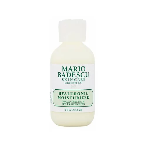 Mario Badescu hyaluronic moisturizer SPF15 hidratantna krema za lice s uv zaštitom 59 ml za žene