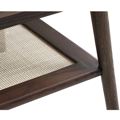 Unique Furniture Smeđi stolić za kavu s pločom stola u dekoru hrasta 60x120 cm Barrali &amp;ndash; Slike