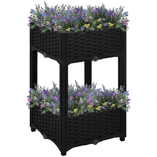  Povi&scaron;ena gredica 40 x 40 x 71 cm od polipropilena - Crna 40 x 40 x 71 cm 1 Cijene