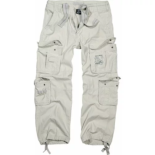 Brandit Moške cargo kamuflažne vojaške hlače Pure Vintage, Bela