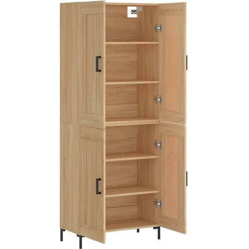  Visoka komoda hrasta sonome 69,5x34x180cm od konstruiranog drva Slike