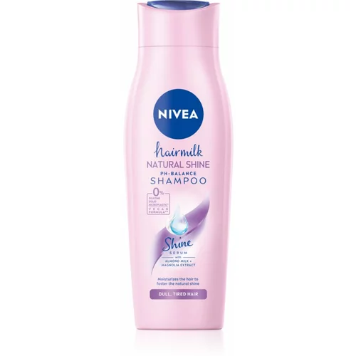 Nivea Hair Milk Natural Shine Mild šampon za lesk las 400 ml za ženske