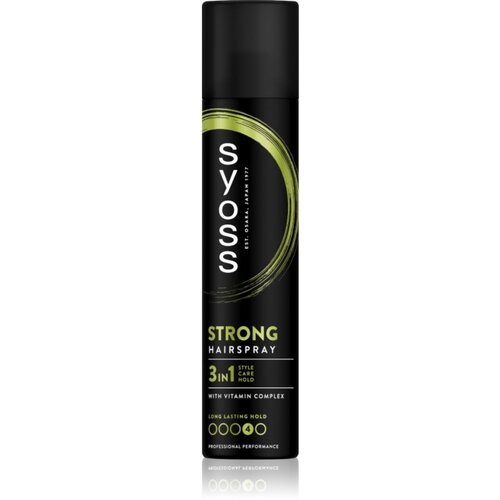 Syoss Strong Hold Hairspray ekstra utrjevalni lak za lase 3v1 300 ml Slike