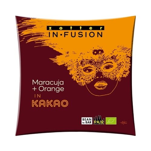 Zotter Schokoladen Bio čokolada Infusion - "Pasijonka in pomaranča v kakavu" Cene